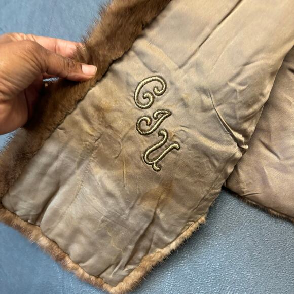 Vintage 1950's Kaufman Bros Fur Stole Mob Wife Glam Runway Fabulous Old Money - Picture 7 of 9